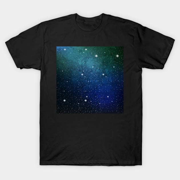 Galaxy space universe T-Shirt by Eric Okore